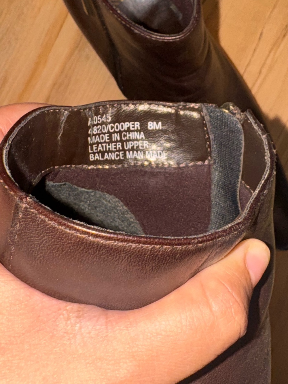 Leather chocolate brown boots - Picture 5 of 5